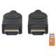 Manhattan Câble HDMI 4K@60 Hz avec Ethernet, 1,8 m, certifié, adapté à TOUT les usages 4K et 1080p/HD - lors de la mise à niveau ou préparez-la pour le moment où vous en aurez besoin, mâle à mâle, noir, Ultra HD 4K x 2K, garantie à vie, équivalent à HDMM2