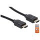 Manhattan Câble HDMI 4K@60 Hz avec Ethernet, 5 m, certifié, adapté à TOUT les usages 4K et 1080p/HD - lors de la mise à niveau ou préparez-la pour le moment où vous en aurez besoin, mâle à mâle, noir, Ultra HD 4K x 2K, garantie à vie, équivalent à HDMM5MP