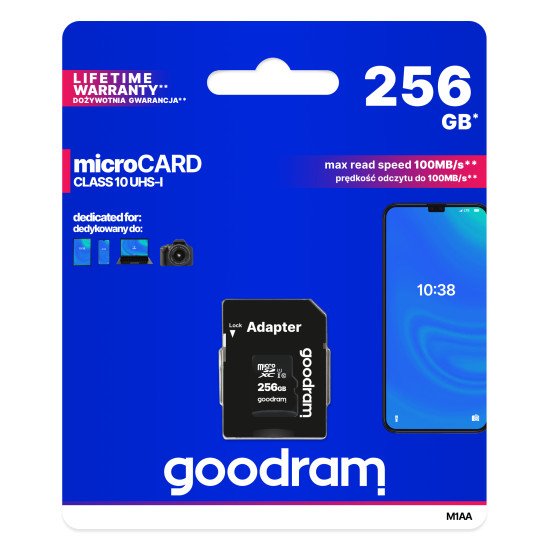Goodram M1AA 256 Go MicroSDXC UHS-I Classe 10