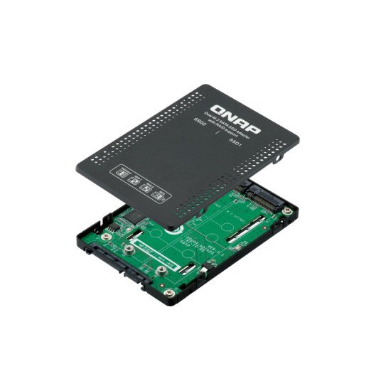 QNAP QDA-A2MAR Boîtier de disques de stockage Enceinte ssd Noir M.2