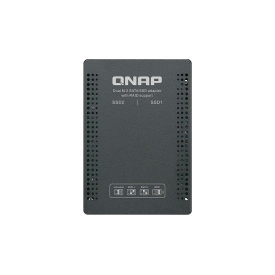 QNAP QDA-A2MAR Boîtier de disques de stockage Enceinte ssd Noir M.2