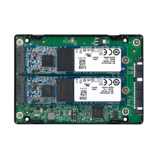QNAP QDA-A2MAR Boîtier de disques de stockage Enceinte ssd Noir M.2