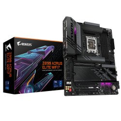GIGABYTE Carte mère Z890 AORUS ELITE WIFI7 - Prend en charge les processeurs Intel Core Ultra (Série 2), VRM à 16+1+2 phases, jusqu'à 8800MHz DDR5 (OC), 1xPCIe 5.0 + 3xPCIe 4.0, Wi-Fi 7, LAN 2.5GbE, Thunderbolt 4 GIGABYTE Carte mère Z890 AORUS ELITE WIFI7 - Prend en charge les processeurs Intel Core Ultra (Série 2), VRM à 16+1+2 phases, jusqu'à 8800MHz DDR5 (OC), 1xPCIe 5.0 + 3xPCIe 4.0, Wi-Fi 7, LAN 2.5GbE, Thunderbolt 4
