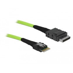 DeLOCK 85801 câble Serial Attached SCSI (SAS) 0,5 m 32 Gbit/s Noir, Vert DeLOCK 85801 câble Serial Attached SCSI (SAS) 0,5 m 32 Gbit/s Noir, Vert