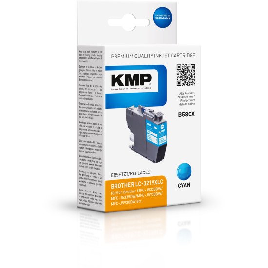 KMP 1538,4003 cartouche d'encre 1 pièce(s) Compatible Rendement élevé (XL) Cyan KMP 1538,4003 cartouche d'encre 1 pièce(s) Compatible Rendement élevé (XL) Cyan