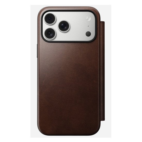 Nomad Modern Leather Folio coque de protection pour téléphones portables 16 cm (6.3") Housse Marron