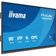 iiyama TN8605A-B1AG Écran d'affichage dynamique Écran plat interactif 2,17 m (85.6") 500 cd/m² 4K Ultra HD Noir Écran tactile