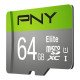 PNY Elite 64 Go MicroSDXC UHS-I Classe 10