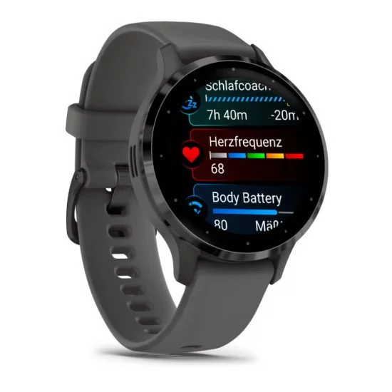 Garmin Venu 3S 3,05 cm (1.2") AMOLED 41 mm Numérique 390 x 390 pixels Écran tactile Gris Wifi GPS (satellite) Garmin Venu 3S 3,05 cm (1.2") AMOLED 41 mm Numérique 390 x 390 pixels Écran tactile Gris Wifi GPS (satellite)