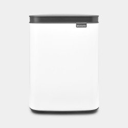 Brabantia Bo Waste Bin 4 L Rectangulaire Acier Noir, Blanc Brabantia Bo Waste Bin 4 L Rectangulaire Acier Noir, Blanc