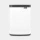 Brabantia Bo Waste Bin 4 L Rectangulaire Acier Noir, Blanc Brabantia Bo Waste Bin 4 L Rectangulaire Acier Noir, Blanc
