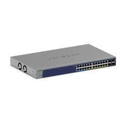 NETGEAR 24P GE POE++SMART SWTH W/10G SFP+GS72