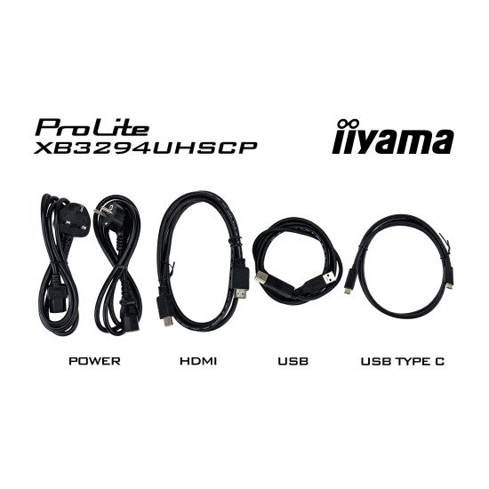 iiyama ProLite XB3294UHSCP-B1 écran PC 80 cm (31.5") 3840 x 2160 pixels 4K Ultra HD Noir iiyama ProLite XB3294UHSCP-B1 écran PC 80 cm (31.5") 3840 x 2160 pixels 4K Ultra HD Noir