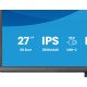 iiyama ProLite XB2797QSNPH-B1 27IN IPS LCD 4MS 2560X1440 350CD/M2 HDMI/DP/USB 2 écran PC 68,6 cm (27") 2560 x 1440 pixels Quad HD Noir