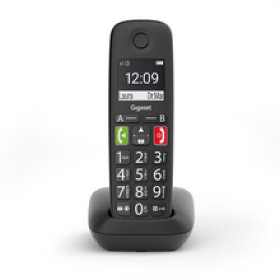 Gigaset E290 Téléphone analog/dect Identification de l'appelant Noir