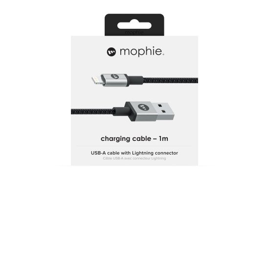 mophie 409903214 câble Lightning 1 m Noir