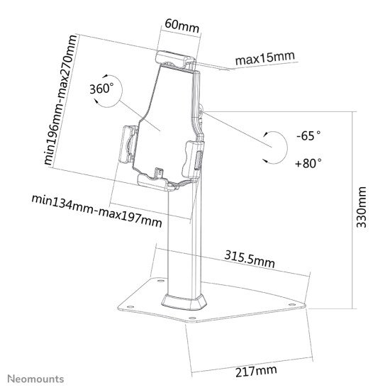 Neomounts by Newstar support de tablette