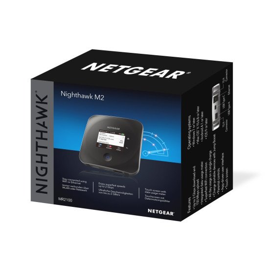 Netgear MR2100 routeur sans fil Bi-bande (2,4 GHz / 5 GHz) 3G 4G Noir