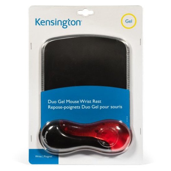 Kensington Tapis de souris Duo Gel coloris rouge/gris foncé