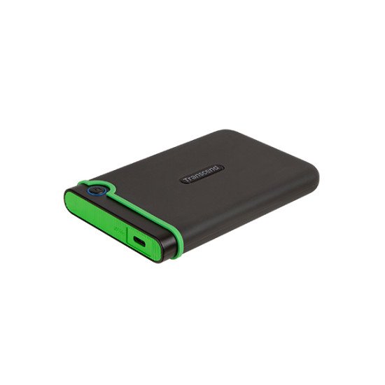 Transcend StoreJet 25M3C disque dur externe 2000 Go Noir, Vert