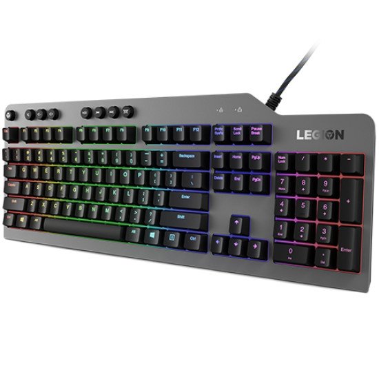 Lenovo Legion K500 clavier Gaming USB QWERTY Anglais américain Noir, Gris Lenovo Legion K500 clavier Gaming USB QWERTY Anglais américain Noir, Gris
