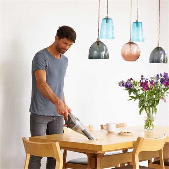 Black & Decker NVC220WC-QW aspirateur de table Chrome, Titane, Transparent Sans sac