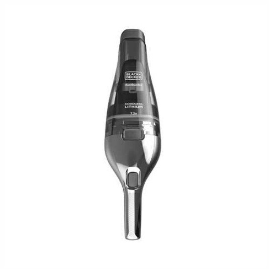 Black & Decker NVC220WC-QW aspirateur de table Chrome, Titane, Transparent Sans sac