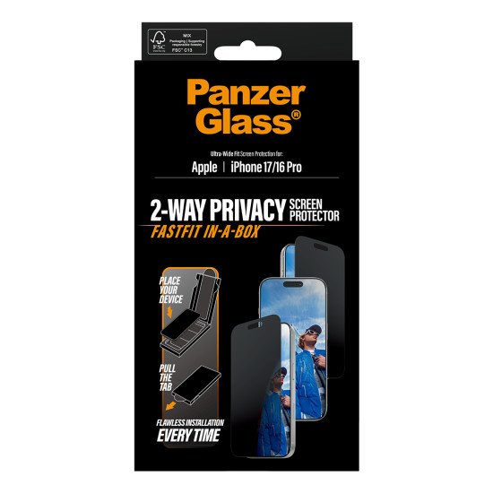 PanzerGlass PG66280 écran et protection arrière de téléphones portables Protection d'écran transparent Apple 1 pièce(s)
