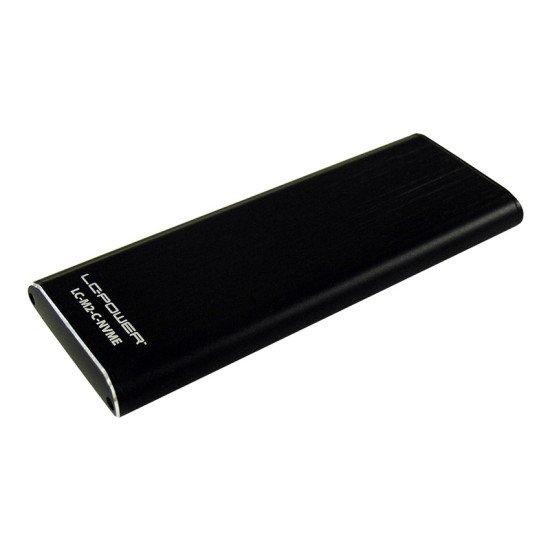 LC-Power LC-M2-C-NVME Boîtier de disques de stockage Enceinte ssd Noir M.2