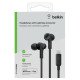 Belkin Rockstar Écouteurs Avec fil Ecouteurs Calls/Music Noir