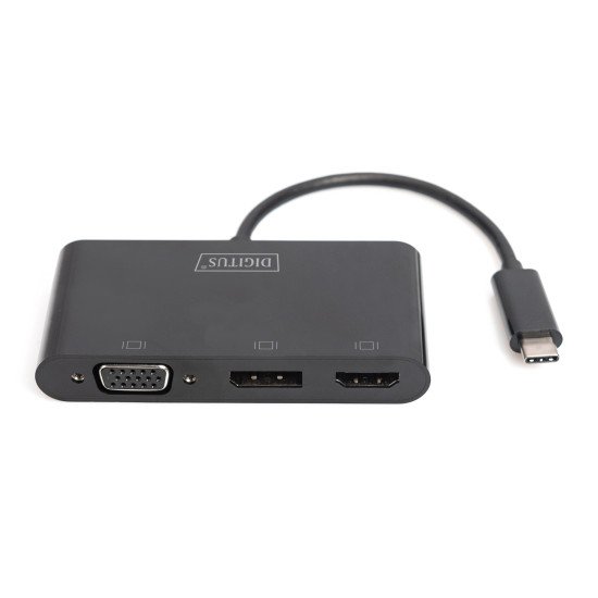 Digitus Adaptateur multi-ports USB Type-C™ à 3 ports (HDMI, DP, VGA) Digitus Adaptateur multi-ports USB Type-C™ à 3 ports (HDMI, DP, VGA)