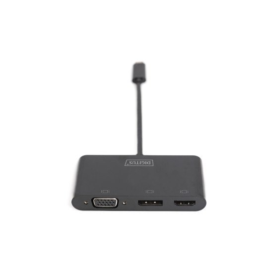Digitus Adaptateur multi-ports USB Type-C™ à 3 ports (HDMI, DP, VGA) Digitus Adaptateur multi-ports USB Type-C™ à 3 ports (HDMI, DP, VGA)