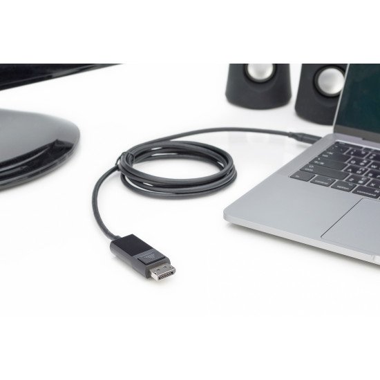 Digitus Câble adaptateur USB Type-C™ Gén. 2, Type-C™ vers DP