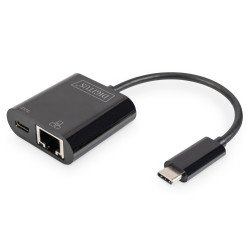 Digitus Adaptateur Ethernet Gigabit USB Type-C™ avec prise en charge de Power Delivery Digitus Adaptateur Ethernet Gigabit USB Type-C™ avec prise en charge de Power Delivery