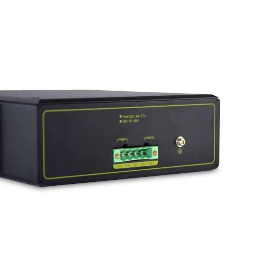 Digitus Commutateur PoE réseau Gigabit Ethernet 4 ports, industriel, non administrable, 2 SFP en liaison montante Digitus Commutateur PoE réseau Gigabit Ethernet 4 ports, industriel, non administrable, 2 SFP en liaison montante