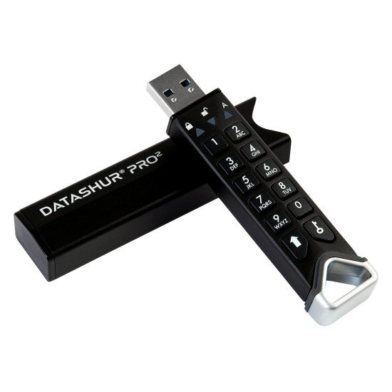 iStorage datAshur PRO2 lecteur USB flash 8 Go USB Type-A 3.2 Gen 2 (3.1 Gen 2) Noir