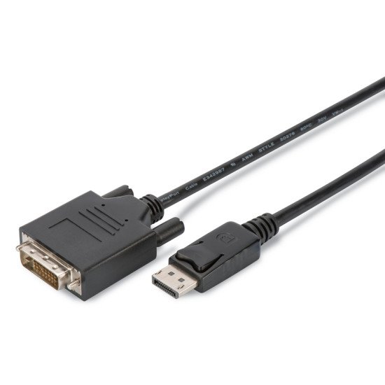 ASSMANN Electronic AK-990900-020-S câble vidéo et adaptateur 2 m DisplayPort DVI Noir