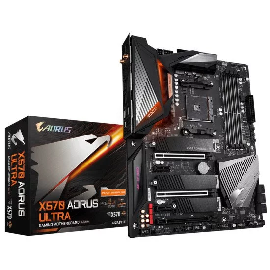 Gigabyte X570 AORUS ULTRA (rev. 1.0) carte mère Emplacement AM4 ATX AMD X570 Gigabyte X570 AORUS ULTRA (rev. 1.0) carte mère Emplacement AM4 ATX AMD X570