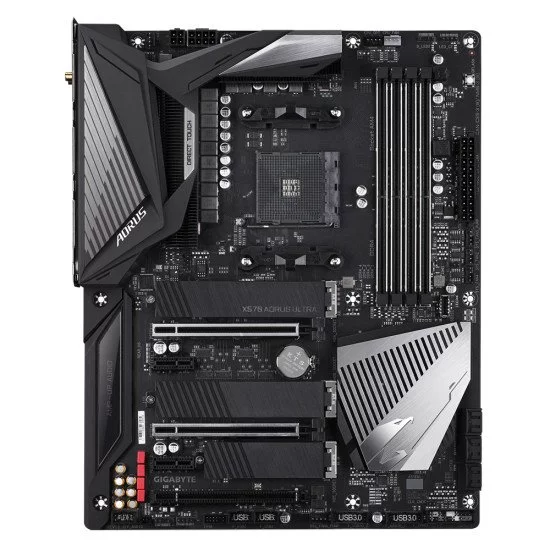 Gigabyte X570 AORUS ULTRA (rev. 1.0) carte mère Emplacement AM4 ATX AMD X570 Gigabyte X570 AORUS ULTRA (rev. 1.0) carte mère Emplacement AM4 ATX AMD X570