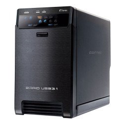 Fantec QB-X2U31R boîtier de disques Noir Fantec QB-X2U31R boîtier de disques Noir