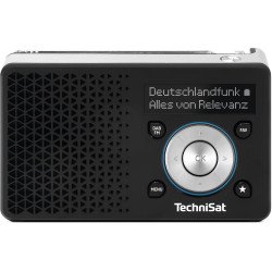 TechniSat DIGITRADIO 1 A Portable Analogique et numérique Noir, Argent