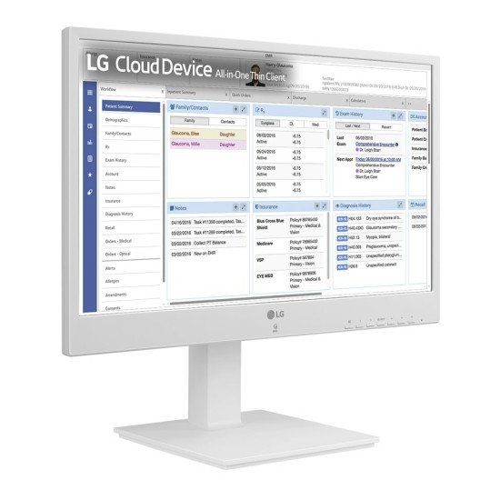 LG 24CR671N-2P.AEU PC tout en un/station de travail Intel® Pentium® N6005 60,5 cm (23.8") 1920 x 1080 pixels All-in-One thin client 8 Go DDR4-SDRAM 256 Go SSD Blanc