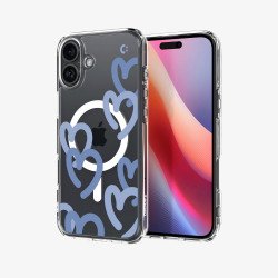 Spigen Ultra Hybrid (MagFit) coque de protection pour téléphones portables 15,5 cm (6.1") Housse Bleu, Transparent