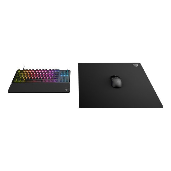 Turtle Beach Sense Core Square Tapis de souris PC Gaming - support en caoutchouc antidérapant, surface en tissu micro-tissé équilibré, lisse, durable, moyen, noir Turtle Beach Sense Core Square Tapis de souris PC Gaming - support en caoutchouc antidérapant, surface en tissu micro-tissé équilibré, lisse, durable, moyen, noir