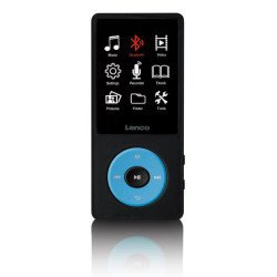 Lenco Xemio-860BU Lecteur MP3 8 Go Noir, Bleu