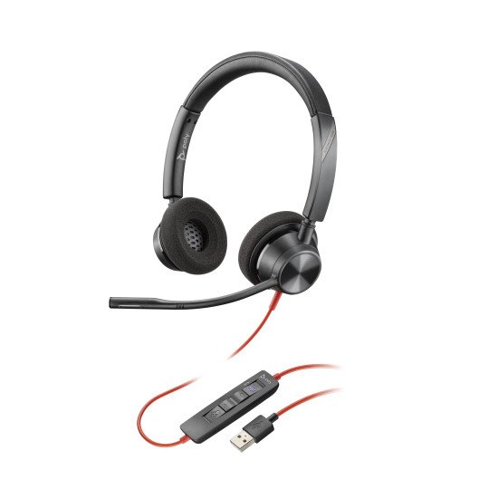 POLY Blackwire 3320-M Microsoft Teams Certified USB-A Stereo Headset