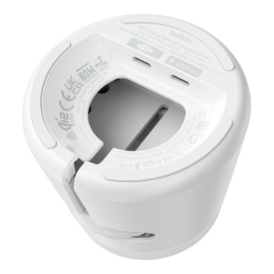 Belkin WIZ052kqWH Smartphone, Casque, Smartwatch Blanc USB Recharge sans fil Charge rapide Intérieure