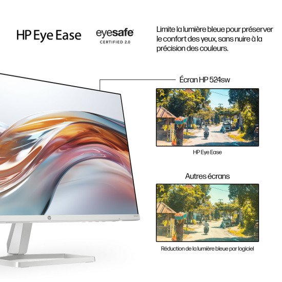HP Écran Full HD blanc 23,8 pouces Série 5 - 524sw HP Écran Full HD blanc 23,8 pouces Série 5 - 524sw