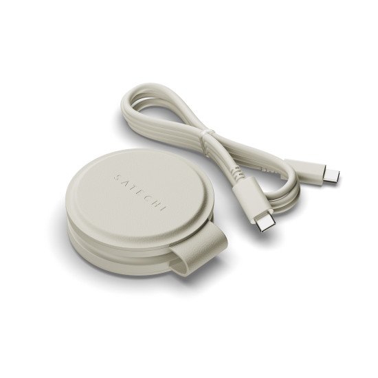 Satechi OntheGo 2-in-1 Casque, Smartphone, Smartwatch Blanc USB Recharge sans fil Charge rapide Intérieure