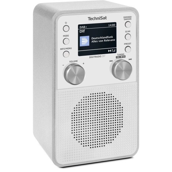 TechniSat DigitRadio 317 Portable Analogique et numérique Blanc